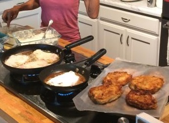 Center Cut Battered and Pan Fried Pork Steaks