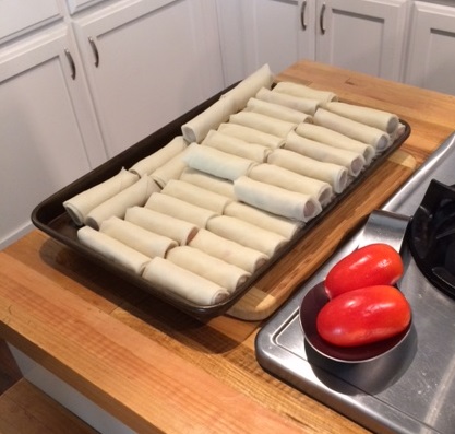 Spring Rolls ready to cook